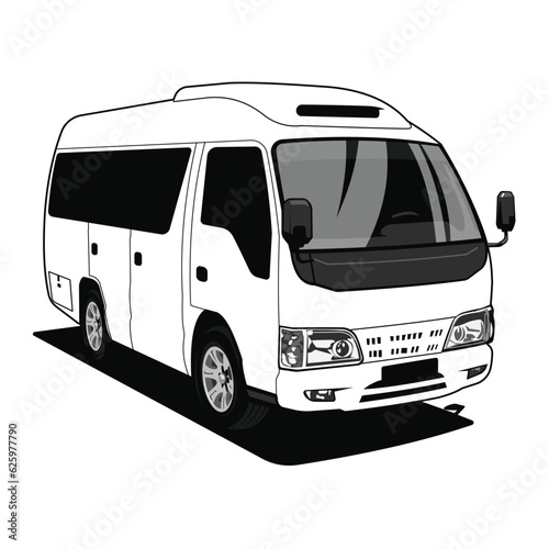 suv car black and white vector design