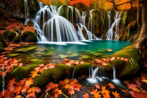 waterfall in the park