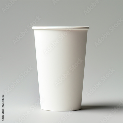 paper cup closed simple clean white 