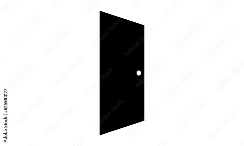 Open door vector icon, exit symbol. Flat sign illustration for web or mobile app Open door vector icon, exit symbol. Flat sign illustration for web or mobile app