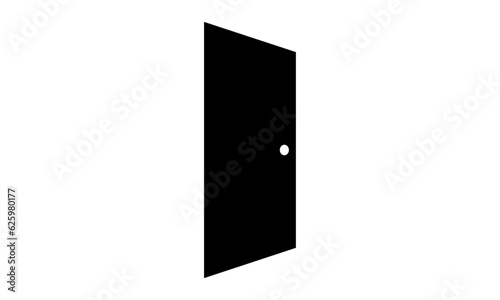 Open door vector icon, exit symbol. Flat sign illustration for web or mobile app