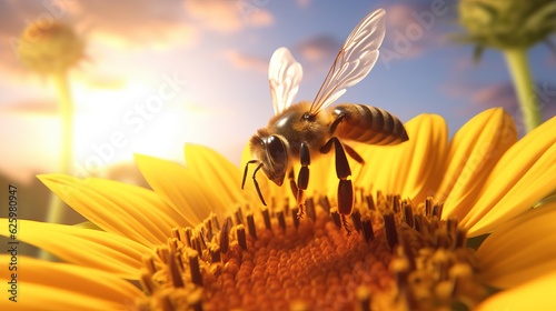 honey photo bee in wild © alexxndr