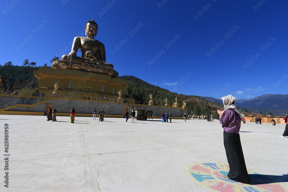 Buddha Dordenma Statue, Big Buddha in Bhutan.