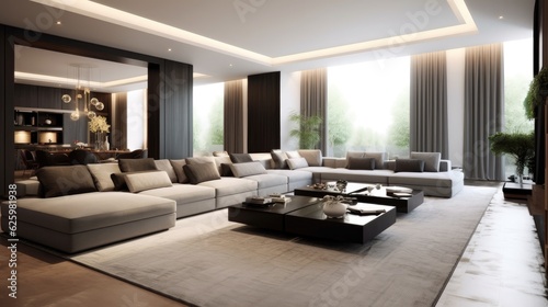 large luxury modern bright interiors living room © Tumelo