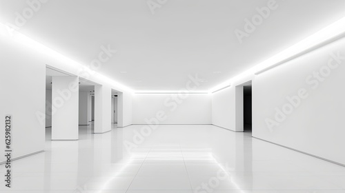 minimal style modern white empty room