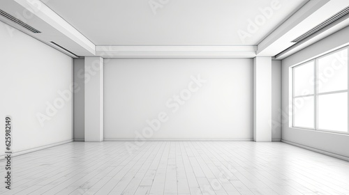 minimal style modern white empty room