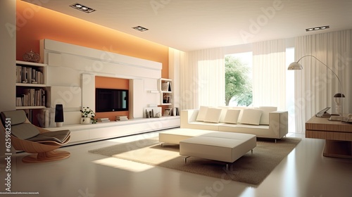 modern style conceptual interior room