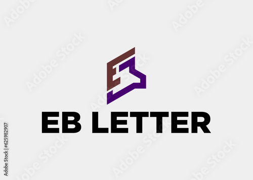 logo eb letter company name