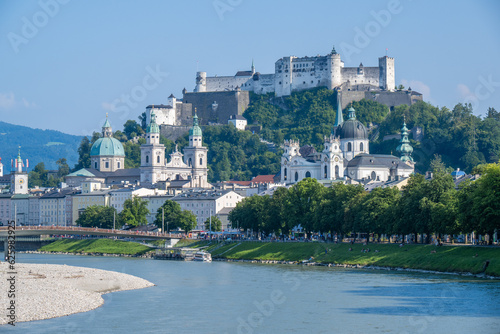 City of Salzburg, Austria, with Fortress Hohensalzburg photo