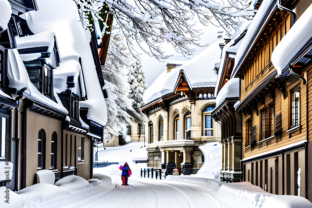 Fototapeta premium snow background. Generative AI