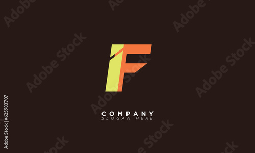 IF Alphabet letters Initials Monogram logo FI, I and F