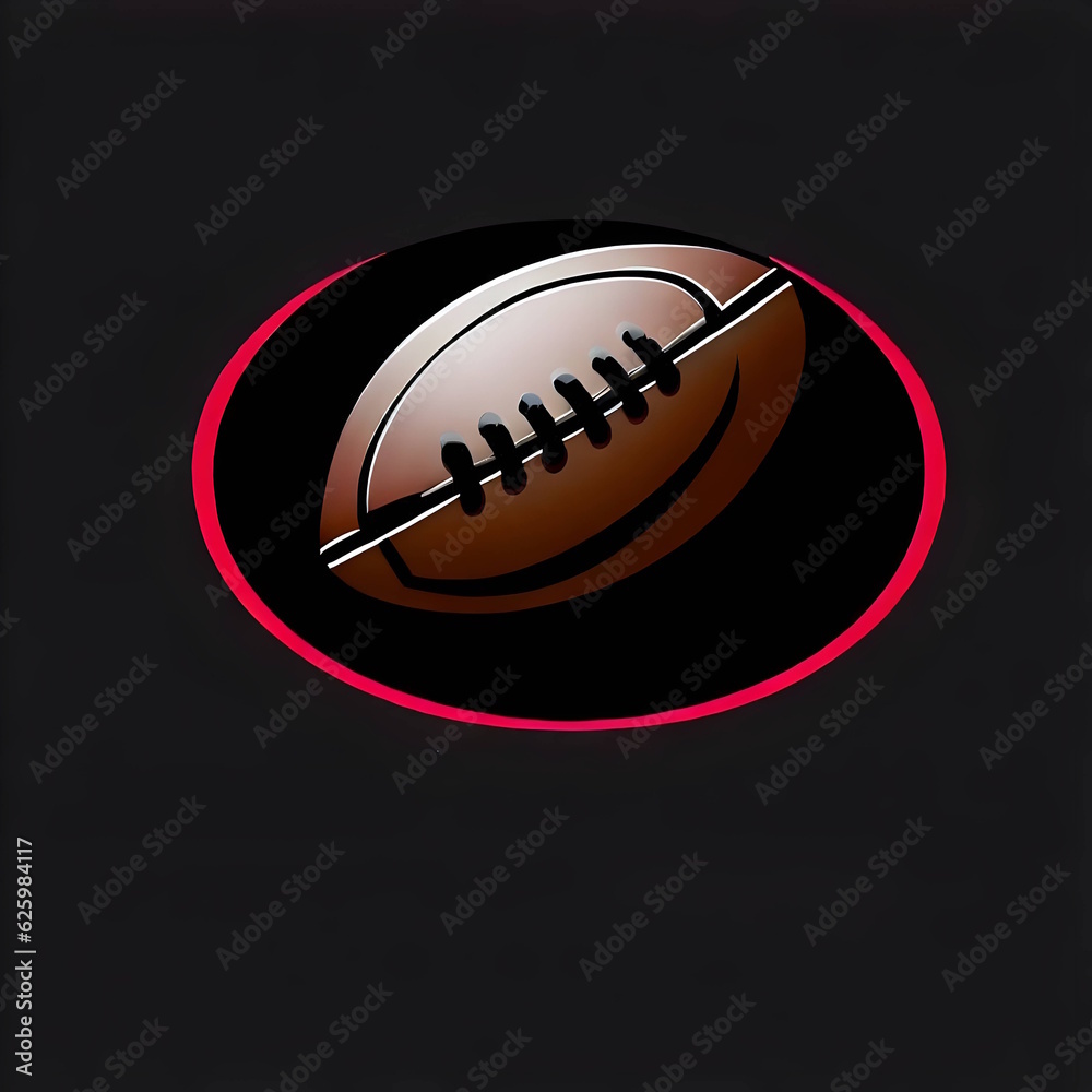 Rugby logo generative AI. Rugby logo generative AI.