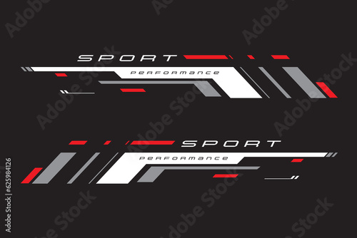 Wrap Design For Car vectors. Sports stripes, car stickers black color. Racing decals for tuning _20230721