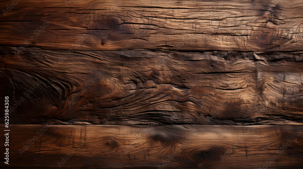 Antikes Holz Dunkler strukturierter Holzhintergrund Texture Generative Ai - obrazy, fototapety, plakaty 