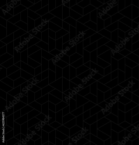 Vector seamless linear pattern. Abstract geometric background. Stylish fractal texture 