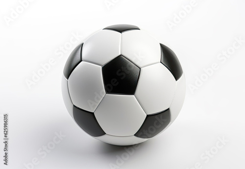 Soccer ball on white background 