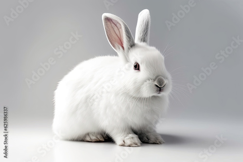 Rabbit on white background © LipskiyS