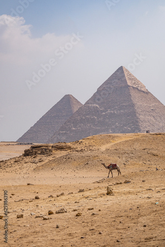 Dos Pir  mides en Necr  polis de Guiza  Egipto