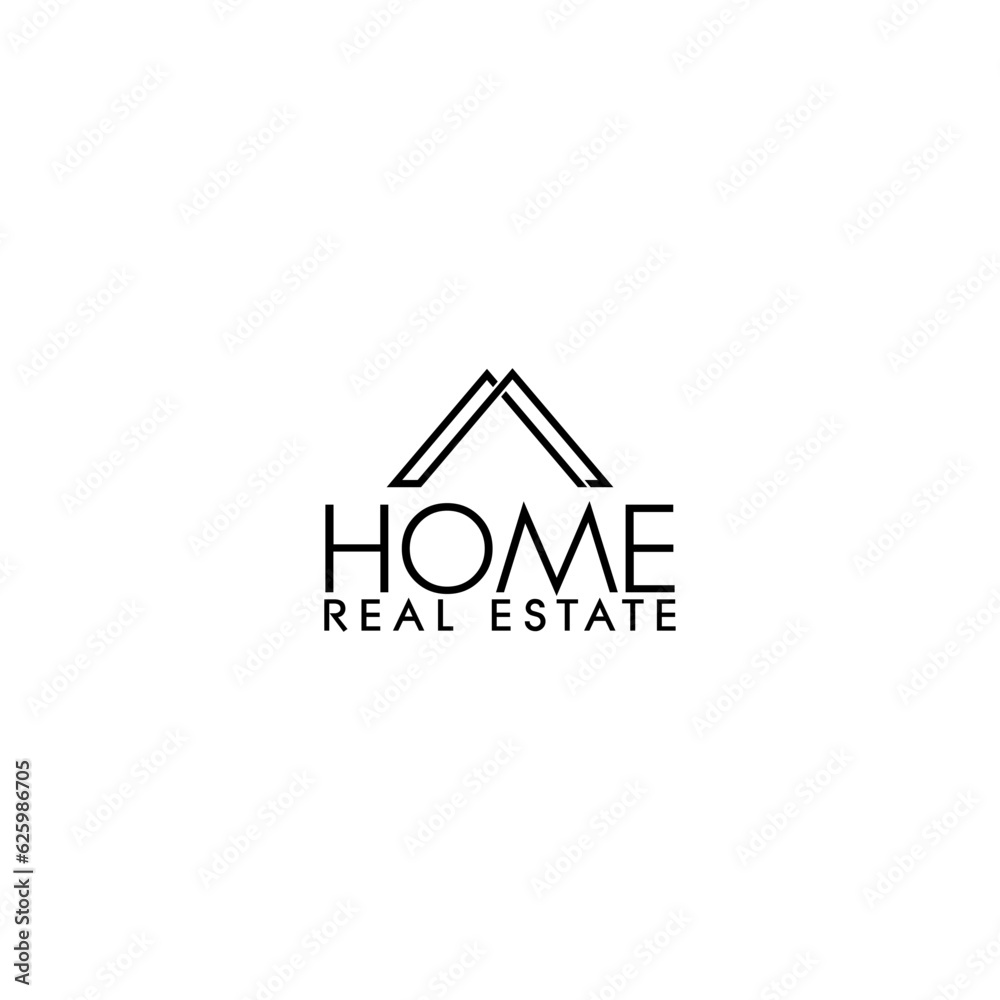 House home real estate logo design isolated on white background House home real estate logo design isolated on white background