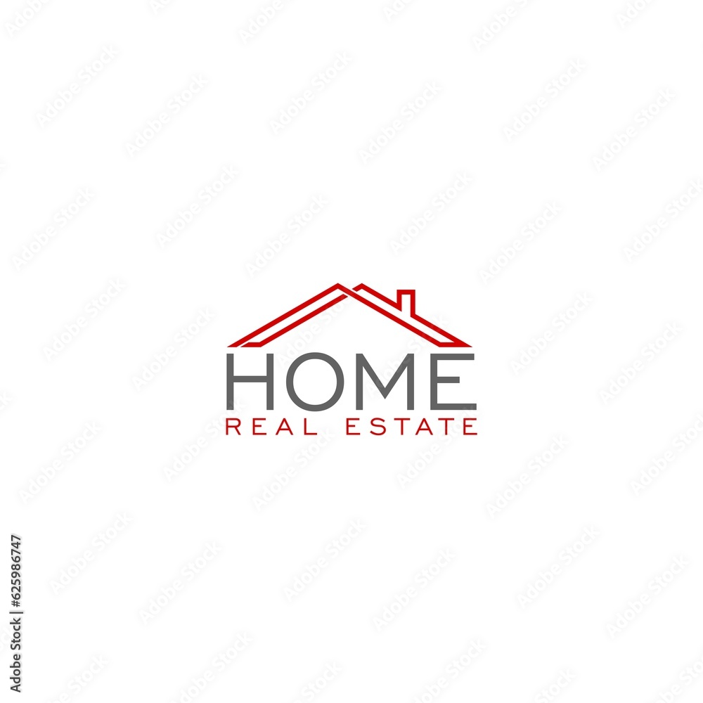 House home real estate logo design isolated on white background House home real estate logo design isolated on white background