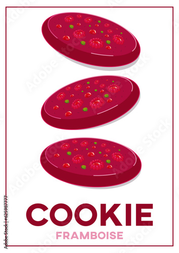 Cookies framboise pistache