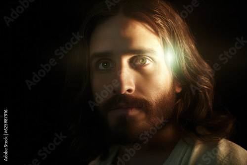 portrait of Jesus, savior of mankind, generative AI