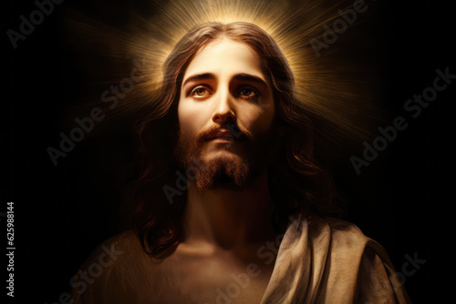portrait of Jesus, savior of mankind, generative AI