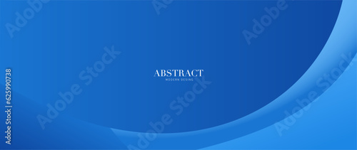 Abstract blue background with waves, Blue banner