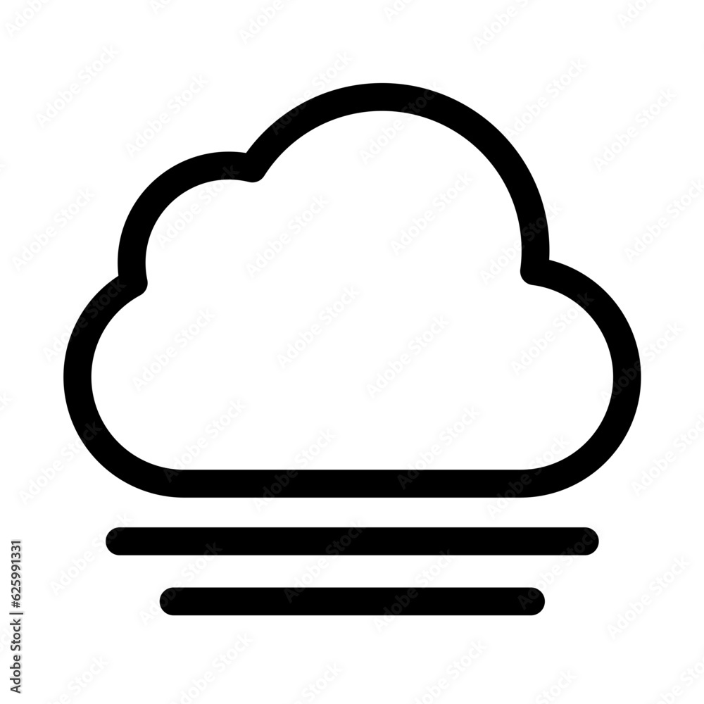 fog weather single icon simple graphic designs