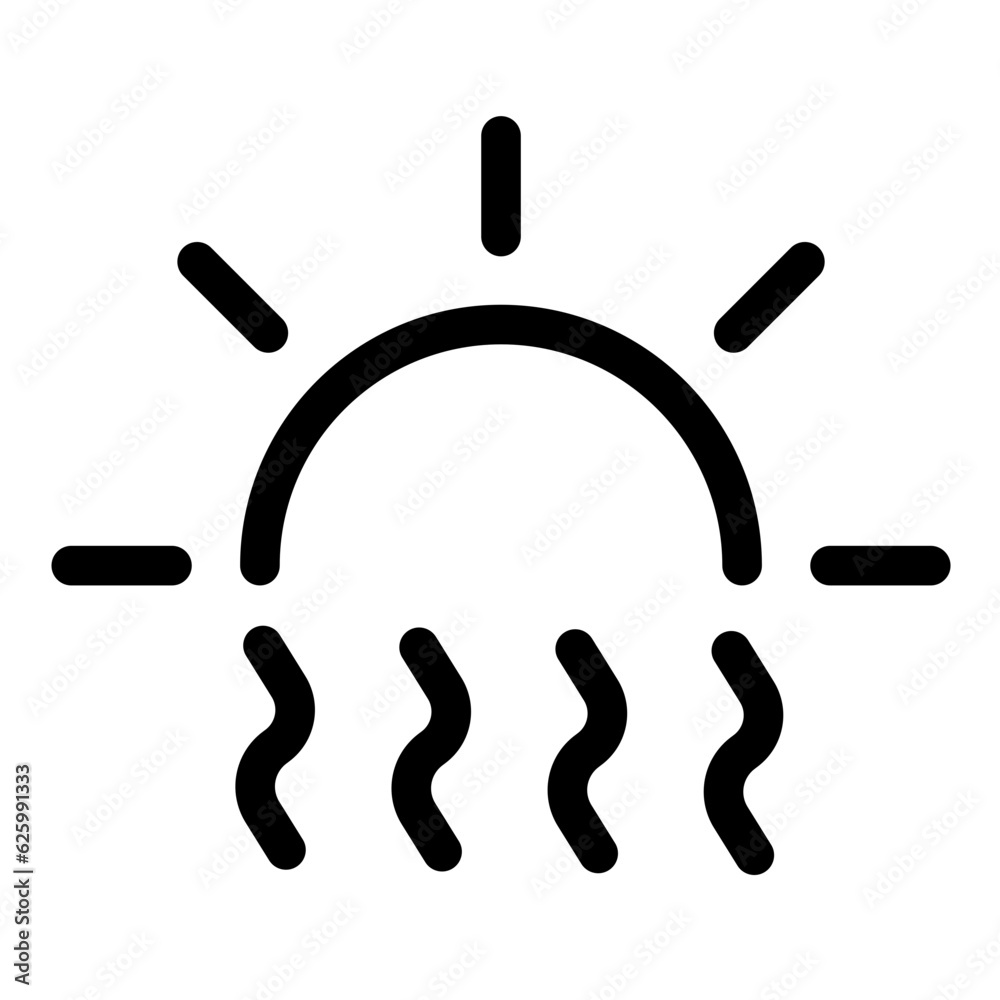 heatwave weather single icon simple graphic designs heatwave weather single icon simple graphic designs