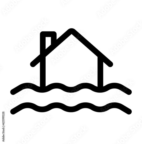 flood weather single icon simple graphic designs