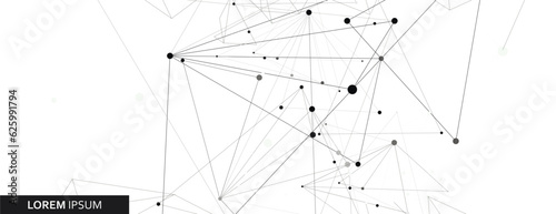 Vector connect triangle structure design. Modern background. Abstract technology geometry style