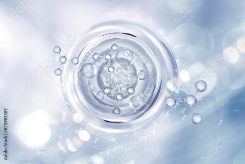 bubble serum on bokeh