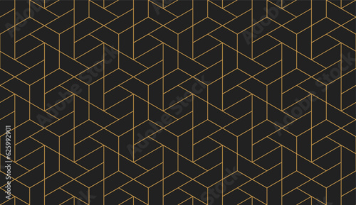 Vector seamless cubic hexagon pattern. Abstract geometric low poly background. Stylish grid texture.