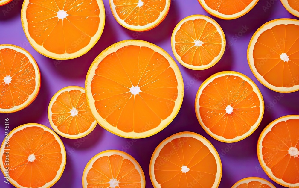Orange slices background Orange slices background