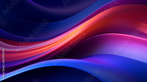 abstract background with red wave on dark blue, smartphone wallpaper. Generative Ai. 