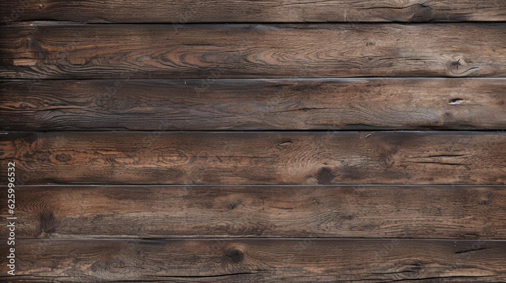 old wood texture in brown tones. Generative Ai. 