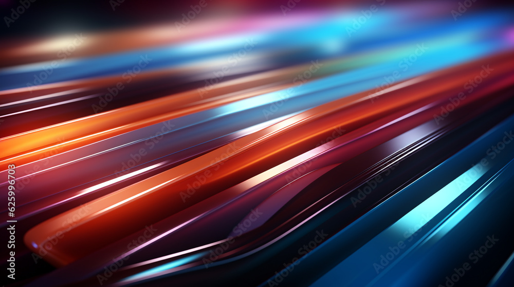 abstract background with colorful shiny lines. Generative Ai. abstract background with colorful shiny lines. Generative Ai.