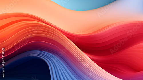 abstract colorful wave background, smartphone wallpaper. Generative Ai. 