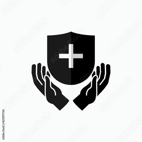 Herd Immunity Icon. Body Protection Symbol - As Simple Vector, Sign for Design and Website, Presentation or Application.