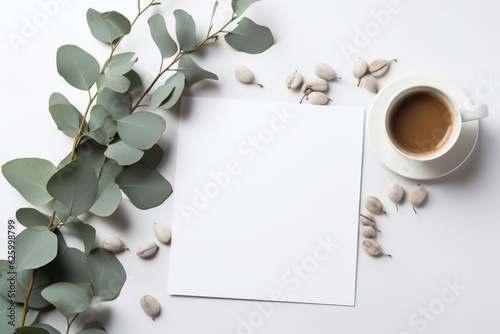 coffee cup and notebook