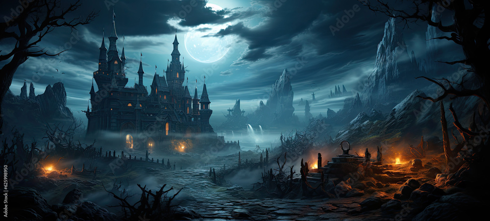 game background halloween, casual game art design,generative ai game background halloween, casual game art design,generative ai