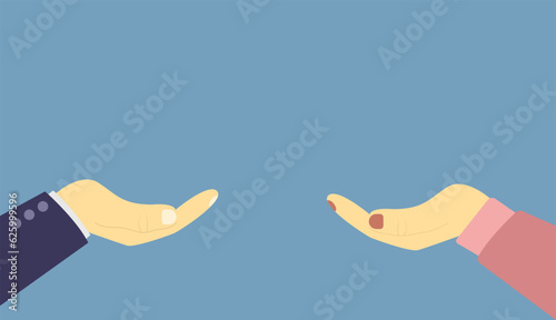 arm. the holding hand. hold something. layout. drawing. flat. easy drawing. a woman's hand. a man's hand. color background. there is animation.. vector drawing.