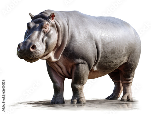 hippopotamus on transparent background