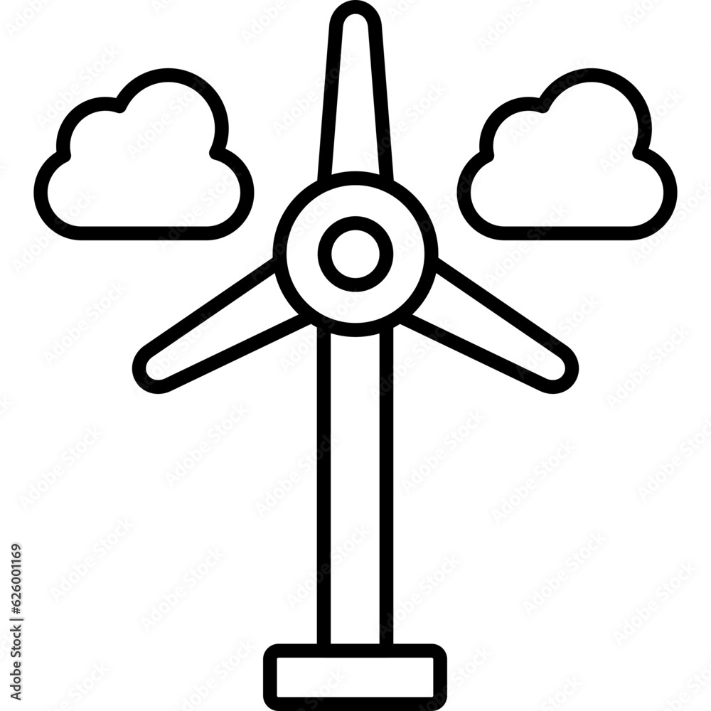 Wind Turbine Icon