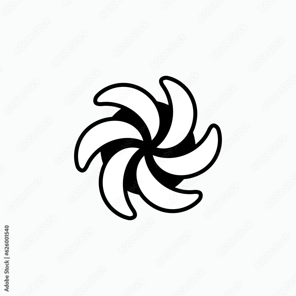 Fototapeta premium Propeller Icon. Fan Symbol – Vector. 