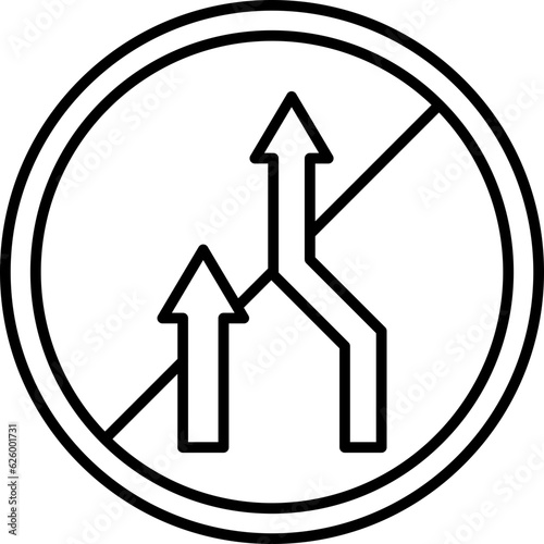 No Overtaking Icon