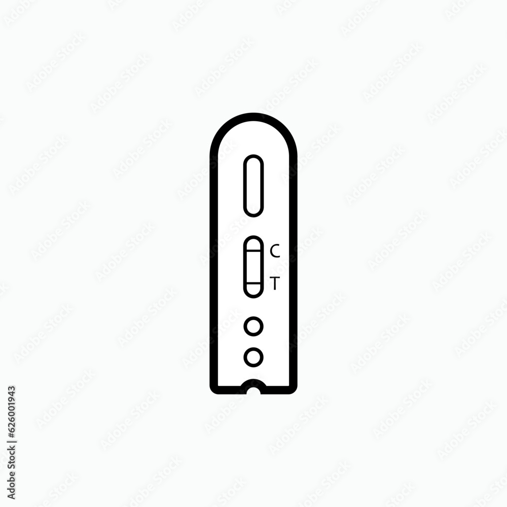 Rapid Test Kit Icon. Medical Check Symbol - Vector. Rapid Test Kit Icon. Medical Check Symbol - Vector.