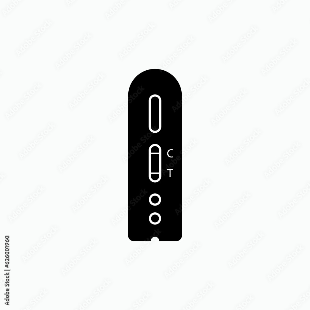 Rapid Test Kit Icon. Medical Check Symbol - Vector. Rapid Test Kit Icon. Medical Check Symbol - Vector.