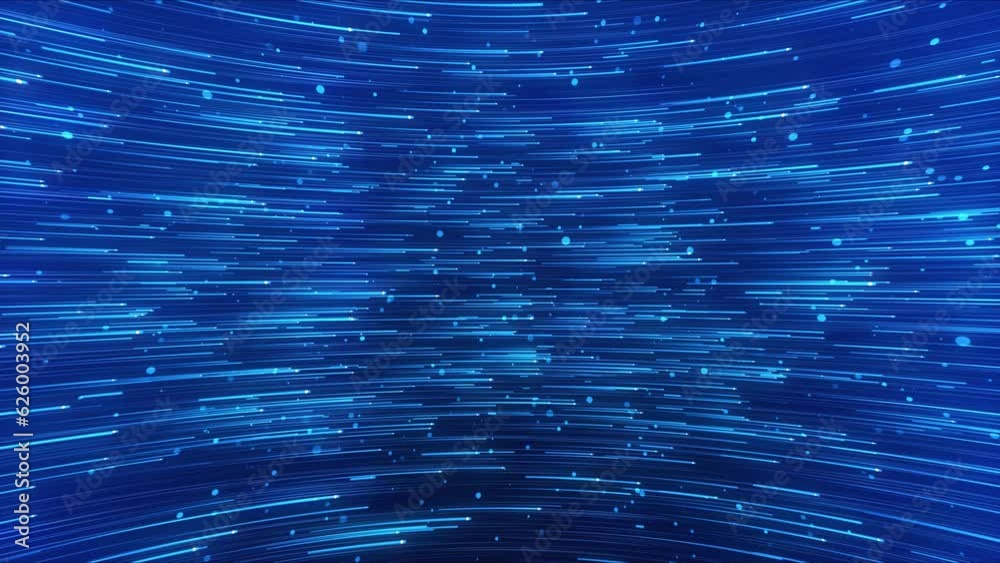 4K Abstract Digital technology futuristic speed connect blue green background, cyber nano information, communication, innovation future tech data, internet network connection, Ai big data, line dot